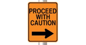 Caution sign clipart